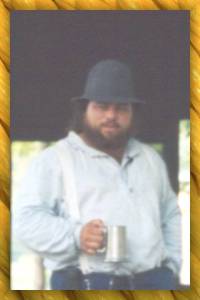 A photo of Sean K. Miller as Gib Morgan, 
The Minstral of the Oil Region
