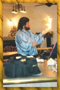 A photograph of Sean K. Miller, 
				Jongleur Extraordinarie