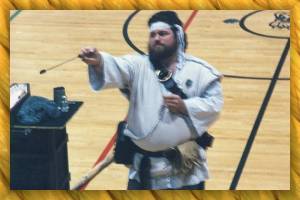 A photograph of Sean K. Miller, 
				Jongleur Extraordinarie