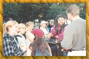 A photograph of Sean K. Miller, 
				Jongleur Extraordinarie